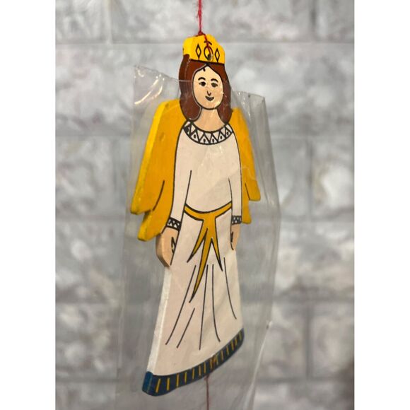 Hand Painted Christmas Kinetic Art Wood Nativity Mobile Creche Decor Festive - Picture 8 of 12